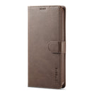 For iPhone 14 Pro LC.IMEEKE Calf Texture Horizontal Flip Leather Case(Brown)