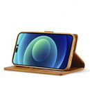 For iPhone 14 Pro LC.IMEEKE Calf Texture Horizontal Flip Leather Case(Yellow)