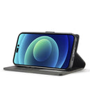For iPhone 14 Pro Max LC.IMEEKE Calf Texture Horizontal Flip Leather Case (Black)