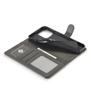 For iPhone 14 Pro Max LC.IMEEKE Calf Texture Horizontal Flip Leather Case (Black)