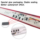 2 PCS 72LEDs Two-color Brake Turn Tail Light(Red Shell Red Light + Flowing Yellow Light)