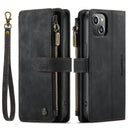 For iPhone 14 CaseMe C30 Multifunctional Phone Leather Case (Black)