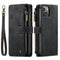 For iPhone 14 Plus CaseMe C30 Multifunctional Phone Leather Case (Black)