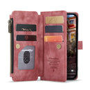 CaseMe C30 Multifunctional Phone Leather Case For iPhone 14 Pro(Red)