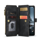 CaseMe C30 Multifunctional Phone Leather Case For iPhone 14 Pro(Black)