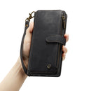 For iPhone 14 Pro Max CaseMe C30 Multifunctional Phone Leather Case (Black)