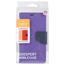 GOOSPERY FANCY DIARY Cross Texture Leather Case For iPhone 14 Pro(Purple)