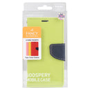 For iPhone 14 Pro Max GOOSPERY FANCY DIARY Cross Texture Leather Case (Green)