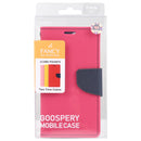 For iPhone 14 Pro Max GOOSPERY FANCY DIARY Cross Texture Leather Case (Rose Red)