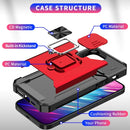 For iPhone 14 Pro Max Lanyard Slide Camshield Ring Card Phone Case (Green)