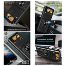 For Samsung Galaxy Z Flip4 Lanyard Slide Camshield Card Phone Case(Royal Blue)