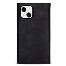 For iPhone 14 Skin Feel Zipper Horizontal Flip Leather Case (Black)