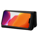 For iPhone 14 Skin Feel Zipper Horizontal Flip Leather Case (Black)