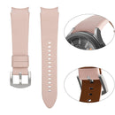 For Samsung Galaxy Watch5 Pro 45mm/5 44mm/5 40mm Genuine Leather Watch Band(Pink)
