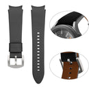 For Samsung Galaxy Watch5 Pro 45mm/5 44mm/5 40mm Genuine Leather Watch Band(Black)