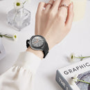 For Samsung Galaxy Watch5 Pro 45mm/5 44mm/5 40mm Genuine Leather Watch Band(Black)
