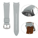 For Samsung Galaxy Watch5 Pro 45mm/5 44mm/5 40mm Genuine Leather Watch Band(Grey)