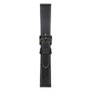 For Samsung Galaxy Watch5 Pro 45mm/5 44mm/5 40mm Plain Weave Leather Watch Band(Black)