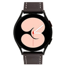 For Samsung Galaxy Watch5 Pro 45mm/5 44mm/5 40mm Plain Weave Leather Watch Band(Coffee)