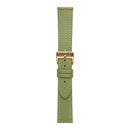 For Samsung Galaxy Watch5 Pro 45mm/5 44mm/5 40mm Plain Weave Leather Watch Band(Avocado Green)