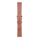 For Samsung Galaxy Watch5 Pro 45mm/5 44mm/5 40mm Plain Weave Leather Watch Band(Dark Pink)