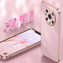 For Honor Magic4 Pro XINLI Straight Edge 6D Electroplate TPU Phone Case(Cherry Purple)