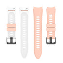 For Samsung Galaxy Watch5 Pro 45mm/5 44mm/5 40mm Two-color Silicone Strap Watch Band(Pink White)