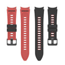 For Samsung Galaxy Watch5 Pro 45mm/5 44mm/5 40mm Two-color Silicone Strap Watch Band(Black Red)
