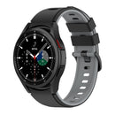 For Samsung Galaxy Watch5 Pro 45mm/5 44mm/5 40mm Two-color Silicone Strap Watch Band(Black Grey)