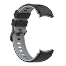 For Samsung Galaxy Watch5 Pro 45mm/5 44mm/5 40mm Two-color Silicone Strap Watch Band(Black Grey)