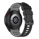For Samsung Galaxy Watch5 Pro 45mm/5 44mm/5 40mm Two-color Silicone Strap Watch Band(Black Grey)