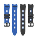 For Samsung Galaxy Watch5 Pro 45mm/5 44mm/5 40mm Two-color Silicone Strap Watch Band(Black Blue)