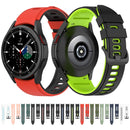 For Samsung Galaxy Watch5 Pro 45mm/5 44mm/5 40mm Two-color Silicone Strap Watch Band(Black Grey)