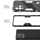 For vivo iQOO 10 PC + TPU Shockproof Case with Invisible Holder(Black)