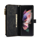For Samsung Galaxy Z Fold4 5G CaseMe C30 Multifunctional Phone Leather Phone Case(Black)