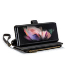 For Samsung Galaxy Z Fold4 5G CaseMe C30 Multifunctional Phone Leather Phone Case(Black)