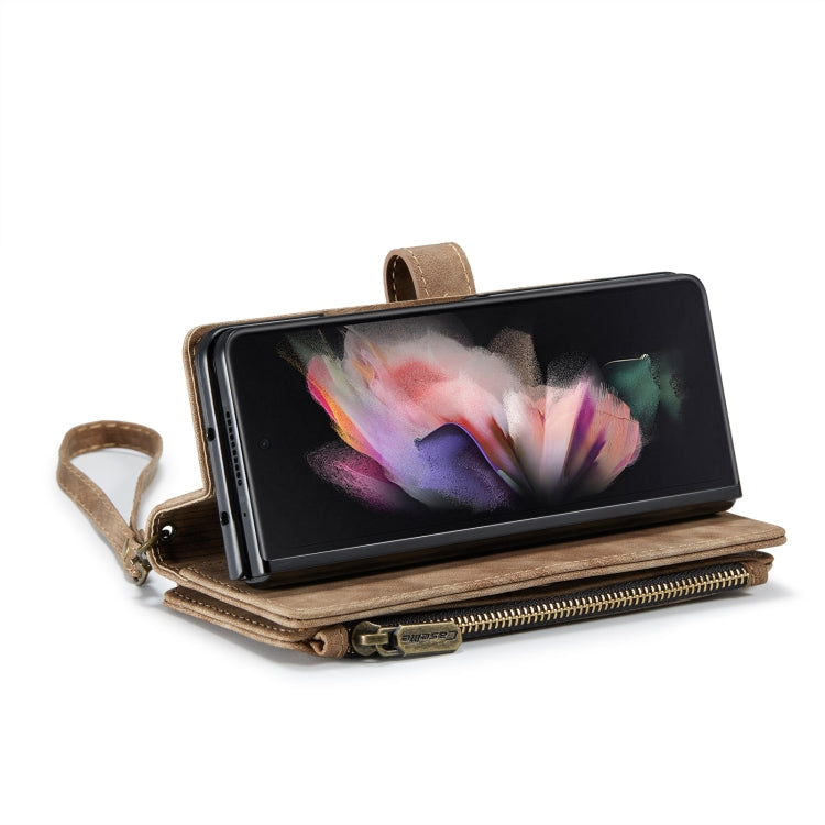For Samsung Galaxy Z Fold4 5G CaseMe C30 Multifunctional Phone Leather Phone Case(Brown)
