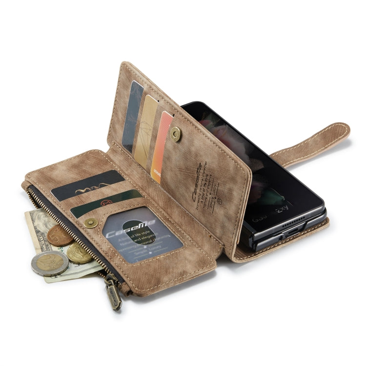 For Samsung Galaxy Z Fold4 5G CaseMe C30 Multifunctional Phone Leather Phone Case(Brown)