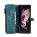 For Samsung Galaxy Z Fold4 5G CaseMe C30 Multifunctional Phone Leather Phone Case(Blue)