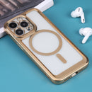 For iPhone 12 Pro MagSafe Electroplating TPU Phone Case(Gold)