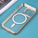 For iPhone 12 Pro MagSafe Electroplating TPU Phone Case(Gold)