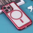 For iPhone 11 MagSafe Electroplating TPU Phone Case (Red)