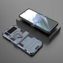 For Samsung Galaxy Z Flip4 PC + TPU Shockproof Protective Phone Case with Magnetic Ring Holder(Navy Blue)