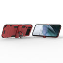 For Samsung Galaxy Z Flip4 PC + TPU Shockproof Protective Phone Case with Magnetic Ring Holder(Red)