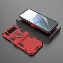 For Samsung Galaxy Z Flip4 PC + TPU Shockproof Protective Phone Case with Magnetic Ring Holder(Red)