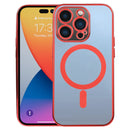 MagSafe Electroplating Straight TPU Phone Case For iPhone 14 Pro Max(Red)