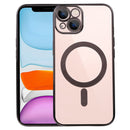 MagSafe Electroplating Straight TPU Phone Case For iPhone 11(Black)
