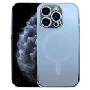 MagSafe Electroplating Straight TPU Phone Case For iPhone 11 Pro(Blue)