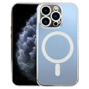 MagSafe Electroplating Straight TPU Phone Case For iPhone 11 Pro(Silver)