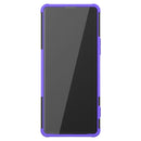 For Sony Xperia 1 II Tire Texture Shockproof TPU+PC Protective Case with Holder(Purple)